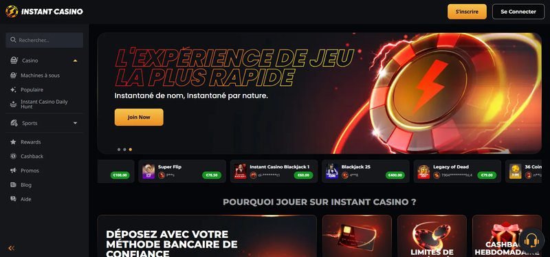 Instant casino fr - Connexion Instant Casino en Ligne : Privilégiez les Transactions Rapides et